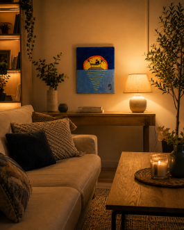 Tableau Relief Tufting « Nós dois » – Mari Jinkings (65×54 cm)