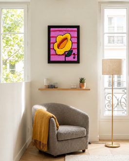 Tableau en Tufting « Le Mérite » – Mari Jinkings | 55×46 cm